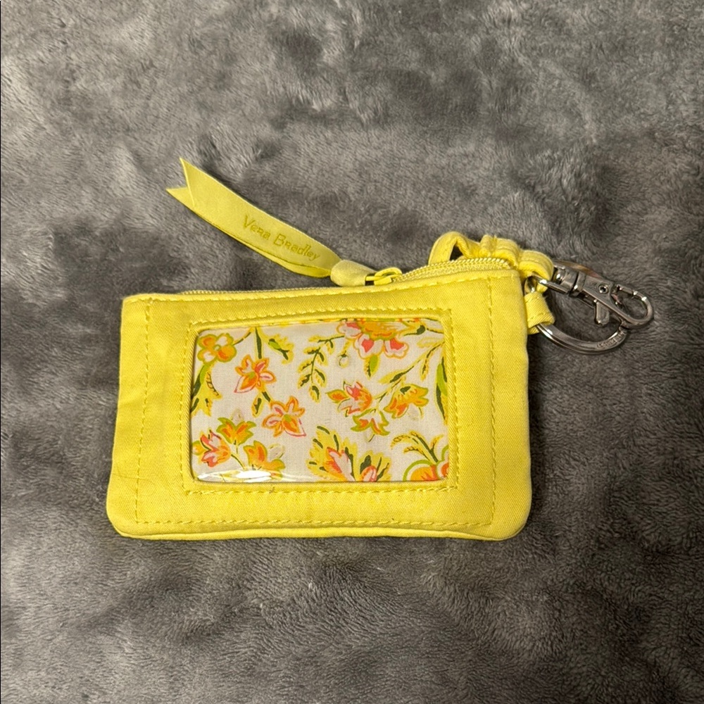 Vera Bradley Yellow Floral ID Wallet